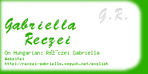 gabriella reczei business card